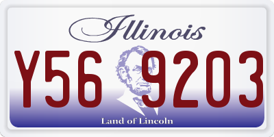 IL license plate Y569203
