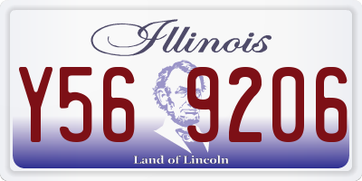 IL license plate Y569206
