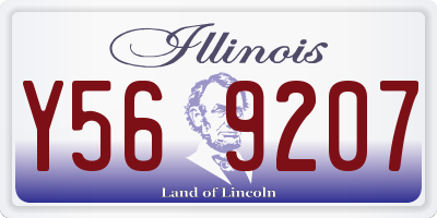 IL license plate Y569207