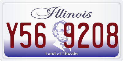 IL license plate Y569208