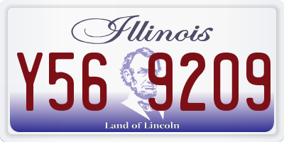 IL license plate Y569209