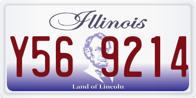 IL license plate Y569214