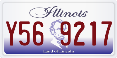 IL license plate Y569217