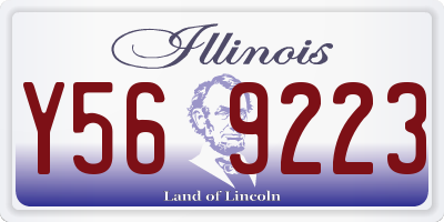 IL license plate Y569223