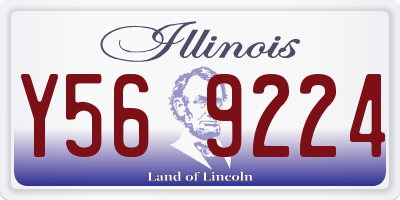 IL license plate Y569224