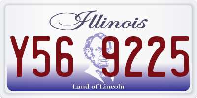 IL license plate Y569225