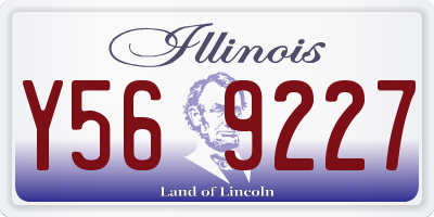 IL license plate Y569227