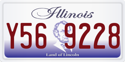 IL license plate Y569228