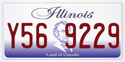 IL license plate Y569229