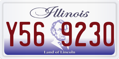 IL license plate Y569230