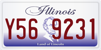 IL license plate Y569231
