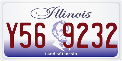 IL license plate Y569232