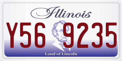 IL license plate Y569235