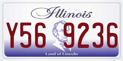IL license plate Y569236