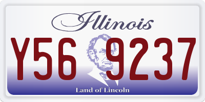 IL license plate Y569237