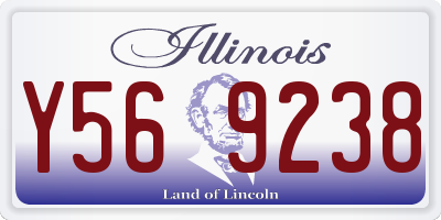 IL license plate Y569238