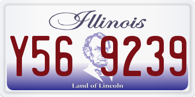 IL license plate Y569239