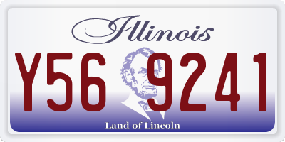 IL license plate Y569241