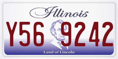 IL license plate Y569242