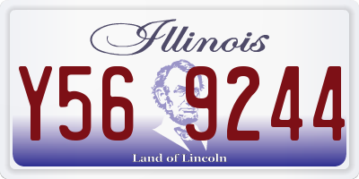 IL license plate Y569244