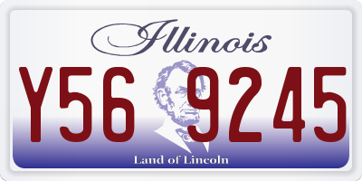 IL license plate Y569245