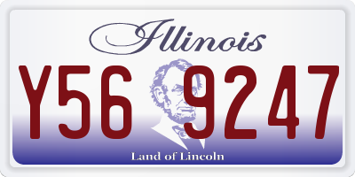 IL license plate Y569247