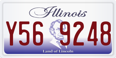 IL license plate Y569248