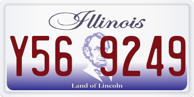 IL license plate Y569249