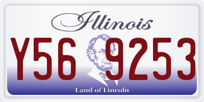 IL license plate Y569253