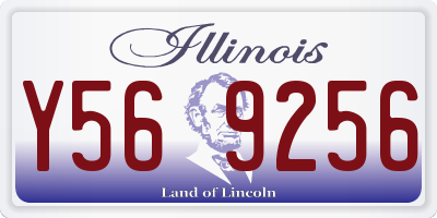 IL license plate Y569256