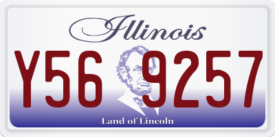 IL license plate Y569257