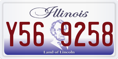 IL license plate Y569258