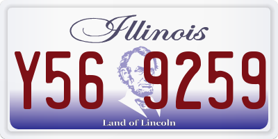 IL license plate Y569259