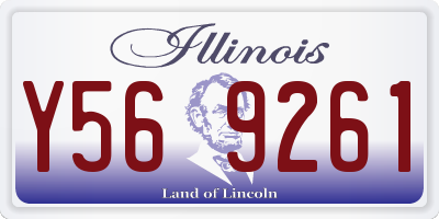 IL license plate Y569261