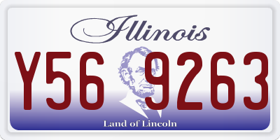 IL license plate Y569263