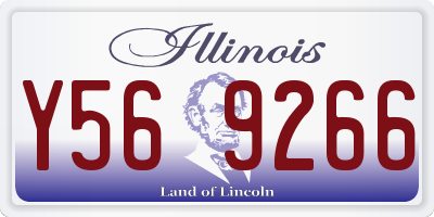 IL license plate Y569266