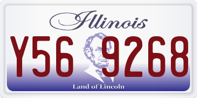 IL license plate Y569268