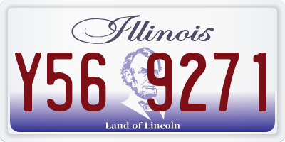 IL license plate Y569271
