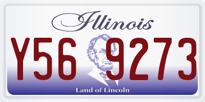 IL license plate Y569273