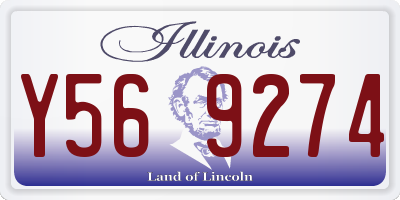 IL license plate Y569274
