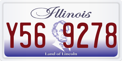 IL license plate Y569278
