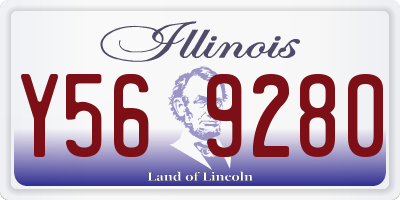 IL license plate Y569280