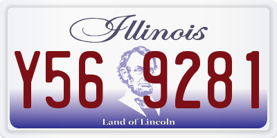 IL license plate Y569281