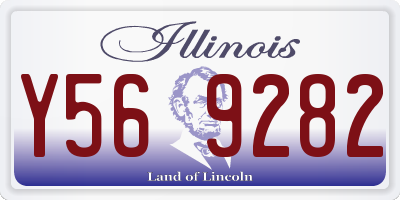 IL license plate Y569282