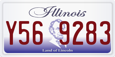 IL license plate Y569283