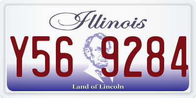 IL license plate Y569284