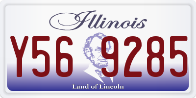 IL license plate Y569285