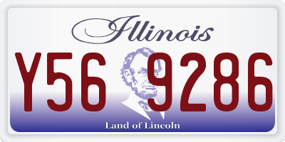 IL license plate Y569286