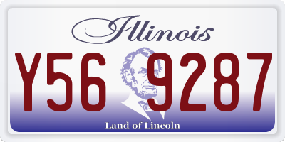 IL license plate Y569287