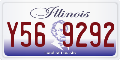IL license plate Y569292